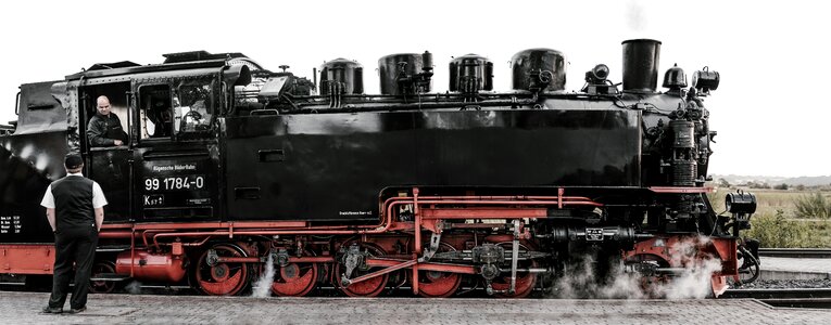 Steam locomotive steam narrow gauge railway photo