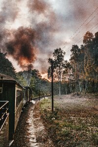 Steam locomotive steam narrow gauge railway photo