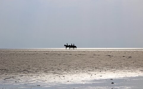 Sky sand sea photo