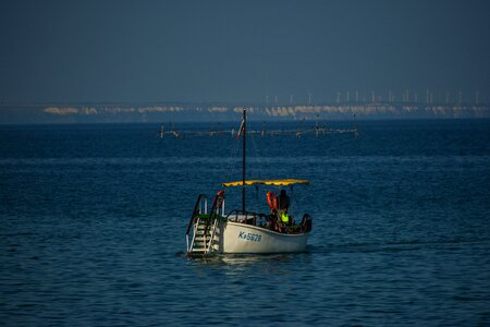 Sea boat fishing