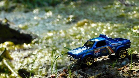 Scale model diorama subaru