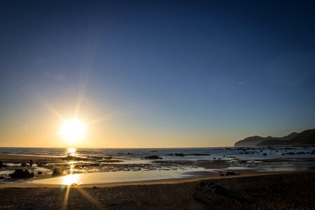 Sun dawn sand