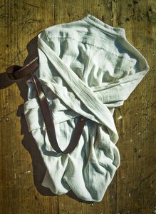 White linen belt photo
