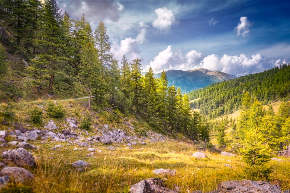 Mountains nature alpine