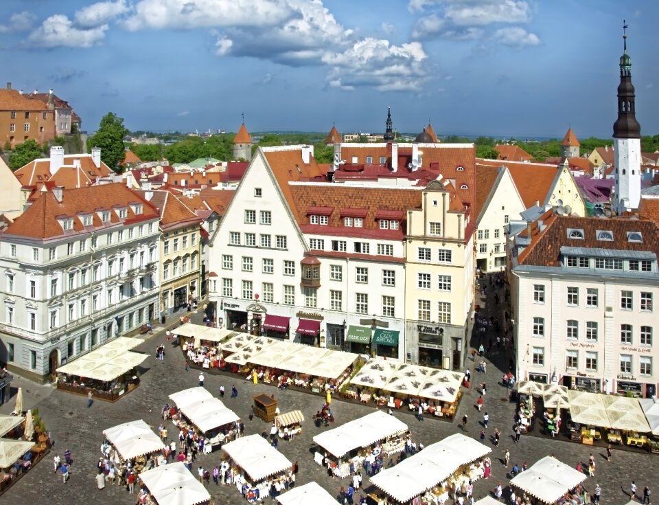 Town hall square historically panorama