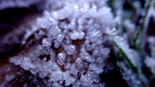 Winter crystal snow photo