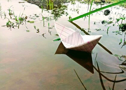 Paper water ship
