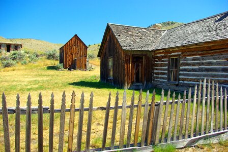 Bannack montana wood photo