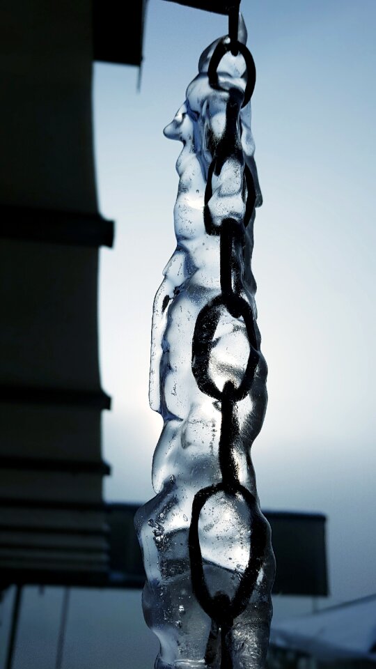 Frozen cold frost