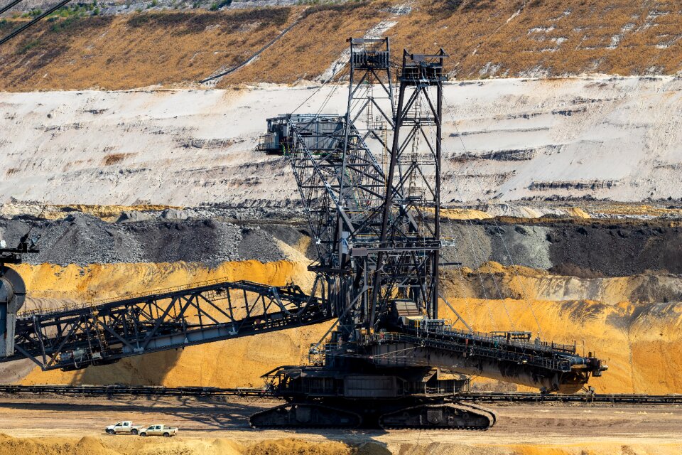 Industry mining brown coal