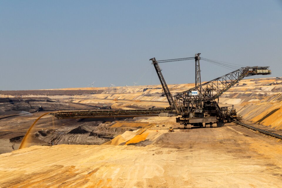 Industry mining brown coal
