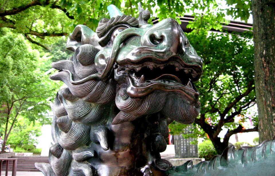 Hair tourist destination sculpture