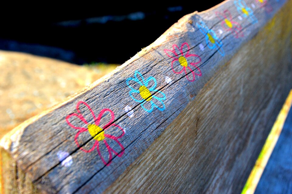Flower pattern children drawing