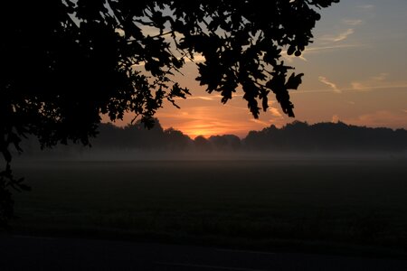 Sunrise landscape morning photo