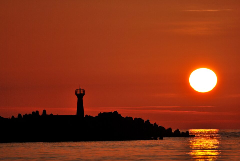 Twilight summer landscape