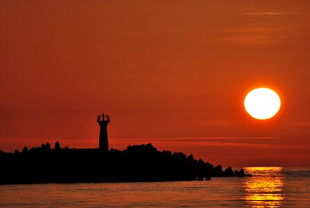 Twilight summer landscape photo