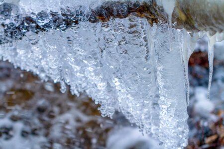 Icy water nature photo