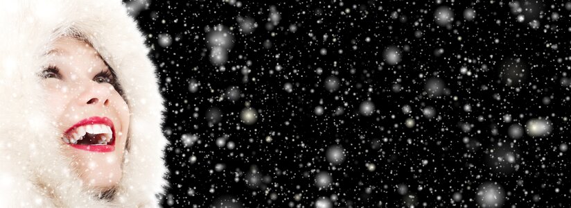 Snowfall joy winter