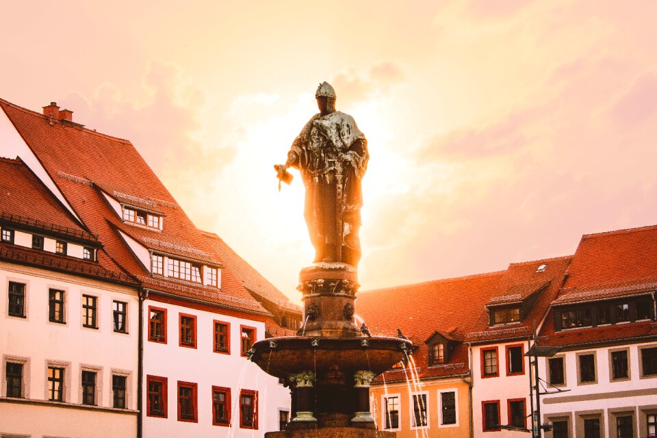 Market fountain freiberg