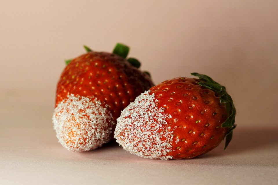 Healthy dessert strawberry