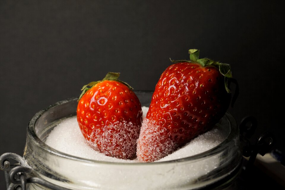Healthy dessert strawberry