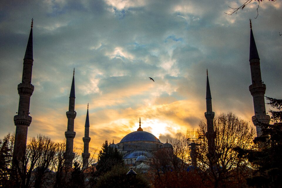 Sunrise blue mosque sultan ahmet