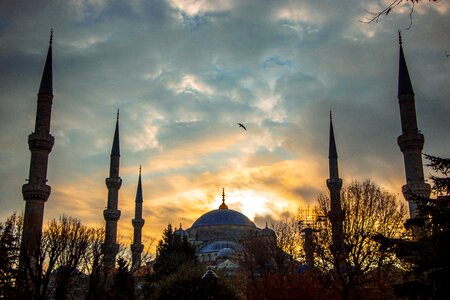 Sunrise blue mosque sultan ahmet photo