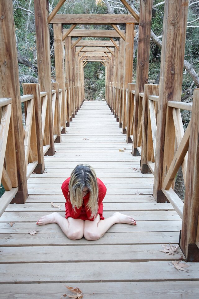 Bridge cliff suicide