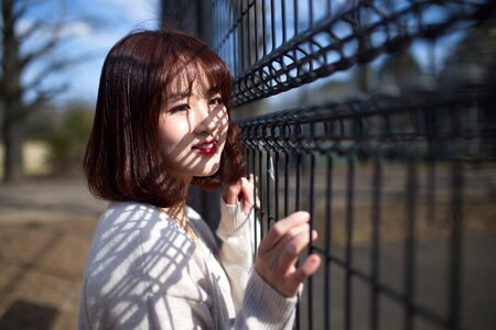 Fence female people