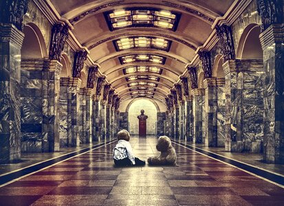Hallway kids child