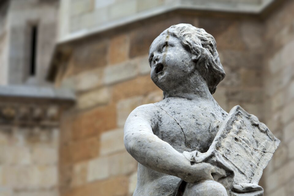 Stone statue monument