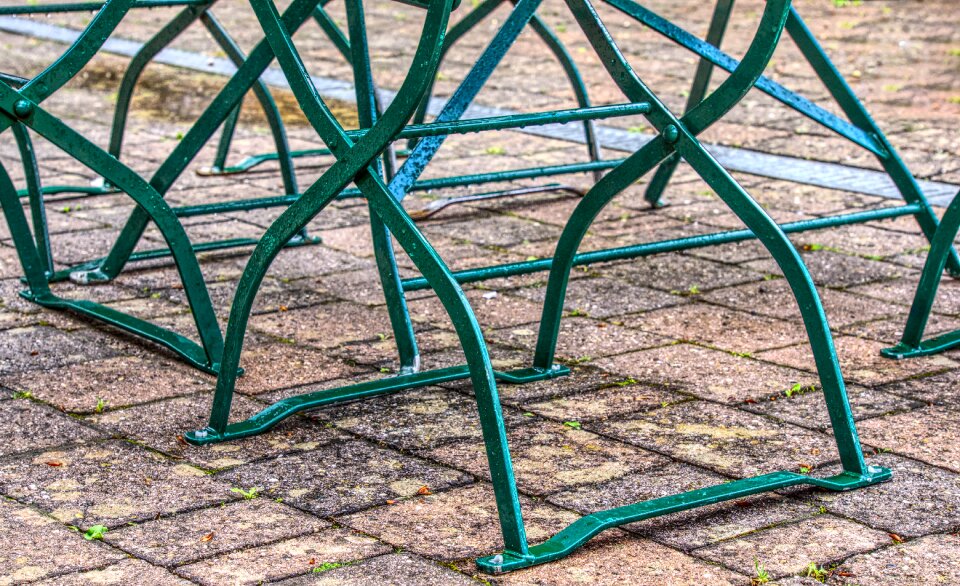 Ground paving stones beer garden