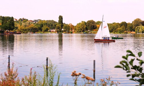 Water sailing boat stuttgart