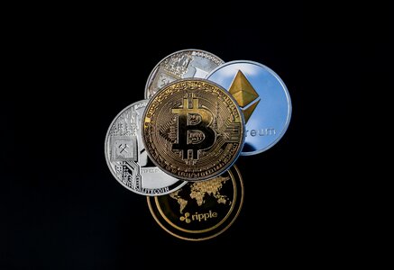 Money virtual bitcoin photo