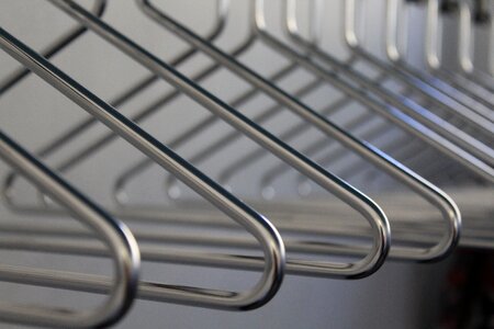 Coat hanger wardrobe abstract