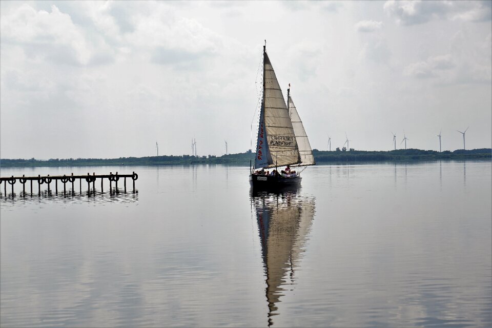 Rest sail sailing boat