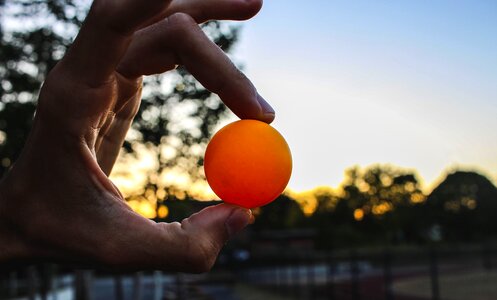 Ball summer sunset photo