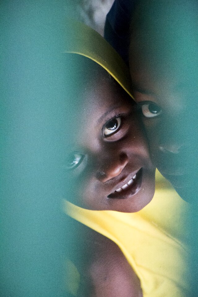 Face girl the beauty of the