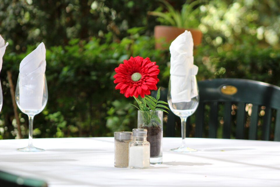 Restaurant table morning