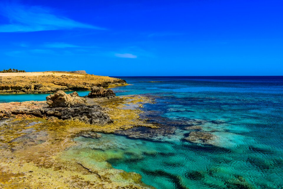 Transparent clear turquoise