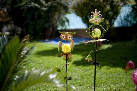 Garden design owl solar light