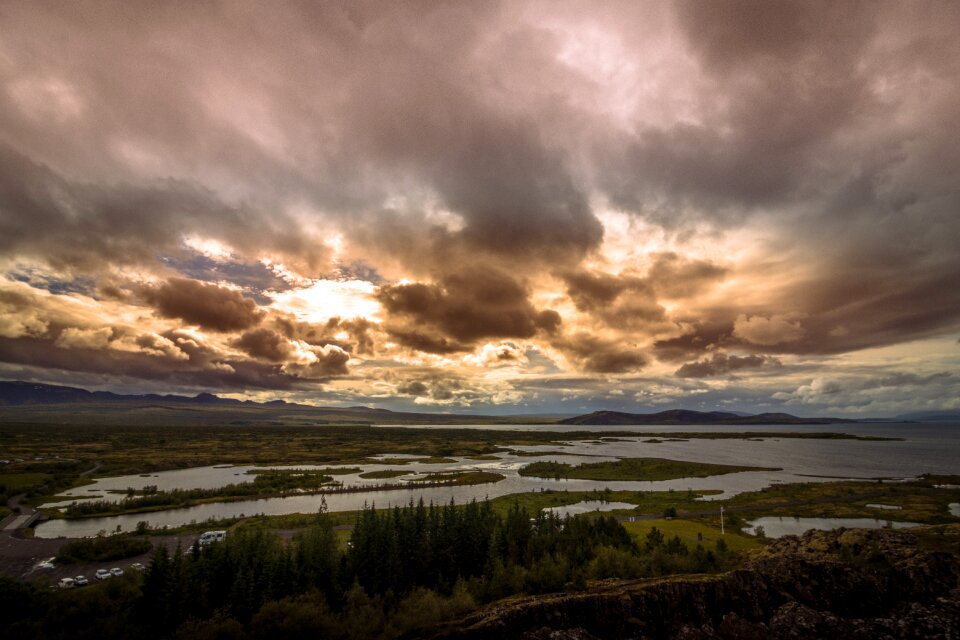 Clouds nature mountains