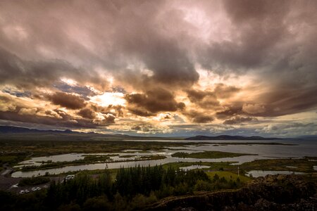 Clouds nature mountains photo