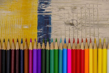 Colour pencils colorful color photo