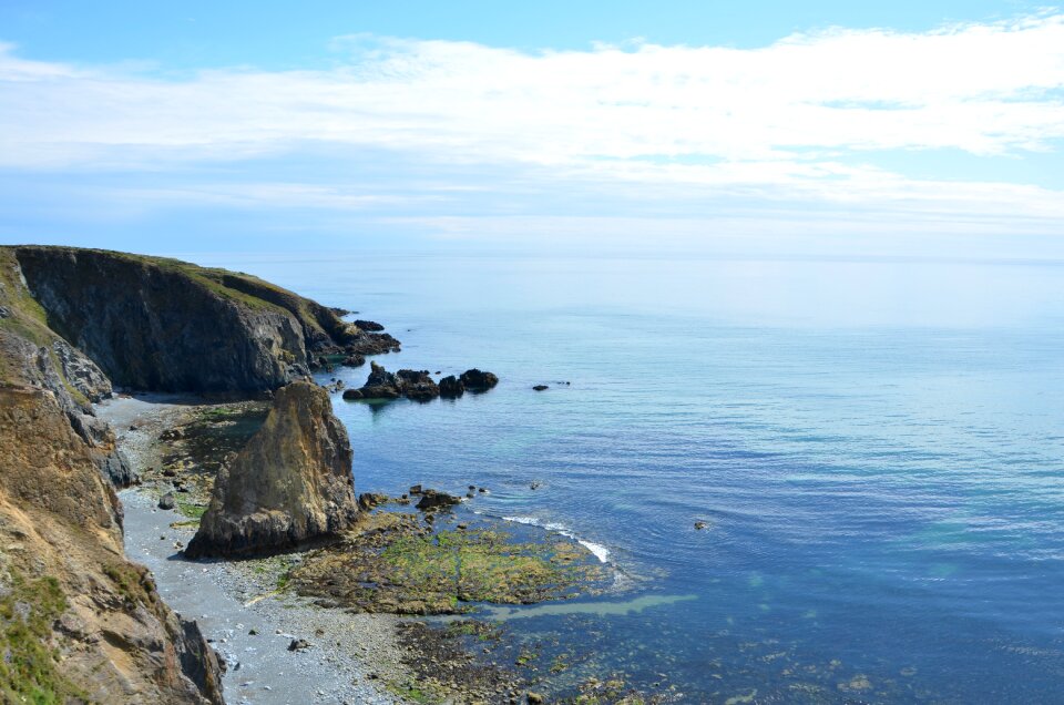 Cliff ocean landscape