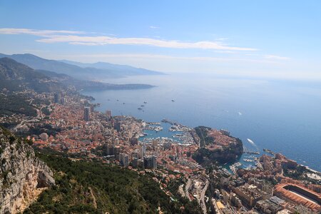 Monaco lake the mediterranean sea photo