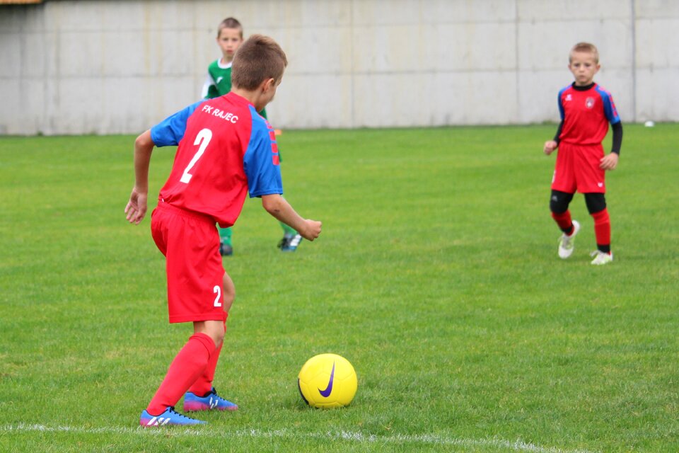 Footballer ball match