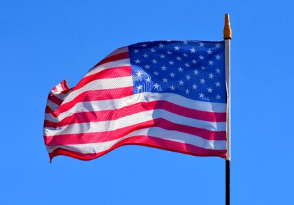 United states american flag land
