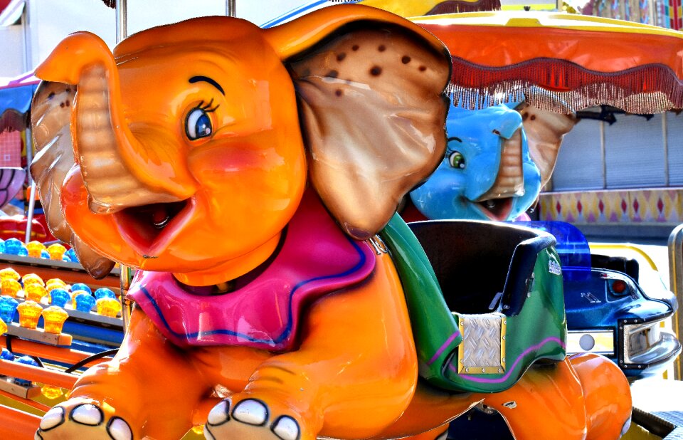 Colorful year market folk festival