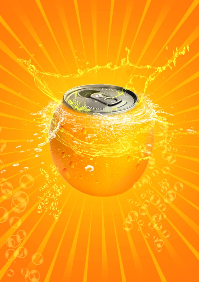 Drink splash poster